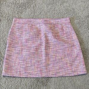Loft Pink Tweed Skirt